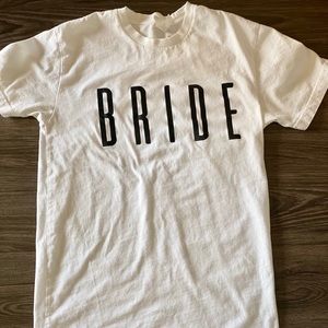 BRIDE tshirt, for bachelorette party or shower